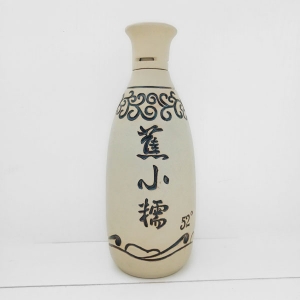 蕉小糯素燒陶瓷白酒瓶