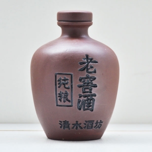 純糧老窖紫砂陶瓷酒瓶