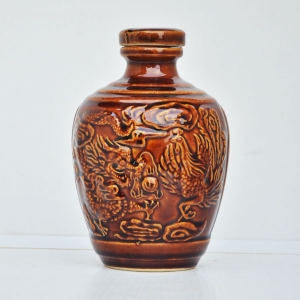 龍鳳紋定制陶瓷酒瓶