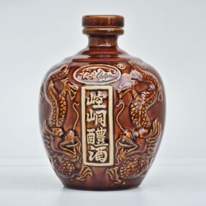 定制崆峒龍紋陶瓷酒瓶