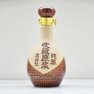 收藏原漿素燒陶瓷酒瓶